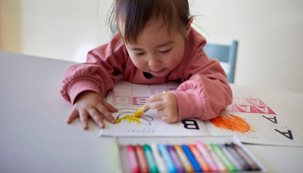 Crayons de couleur bébé : modèles adaptés pour un usage sans risque