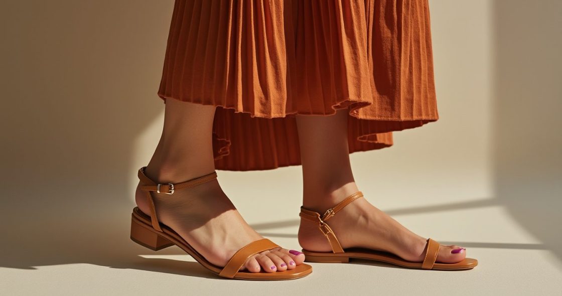 Quelle chaussure avec une robe terracotta ?